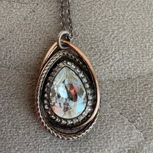 Brighton Teardrop Two-tone Pendant Necklace